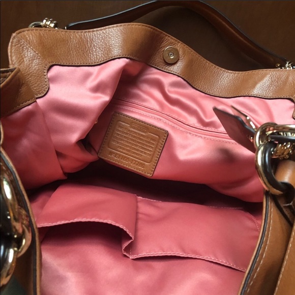 Vintage Tan coach purse - Picture 2 of 15